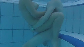 Big-Titted 18+ Couple Indulges In Underwater Sex!