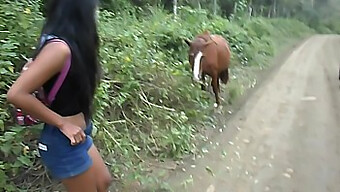 Una Teenager Thailandese Viene Riempita Di Sborra Dopo Una Cavalcata Selvaggia A Cavallo