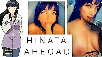 Hinata Ahegao'S Big Tits In Action - Novinha Cosplay Blowjob In Hd