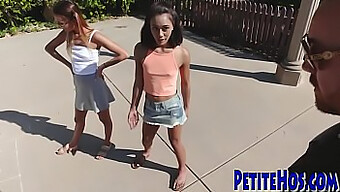 Petite Teens Share A Dick In This Hd 3some