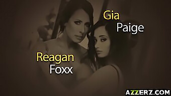 แม่ม่ายนมใหญ่ Reagan Foxx ได้รับการนวดกระตุ้นความรู้สึกและเลียควย