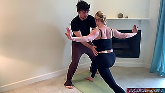 Yoga And Pussy Play: Horny Stepson Helps Stepmom Stretch