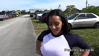 Voyeuristic Couple Films Busty Latina'S Big Tits