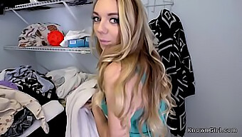 Blondie Teen With Big Boobs Enjoys A Steamy Blowjob