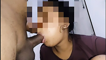 18+ Sri Lankan Teen Girl Gives A Deepthroat Blowjob And Swallows Cum