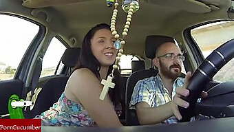 She Gives Him A Blowjob While He Drives In This Rough And Hardcore Video