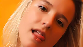 Sexy Blonde Teen Seduces With Sex Toy In Hardcore Video