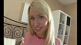 Blonde Russian Teen Enjoys Anal Pleasure