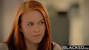 Redhead Teen Dolly Little'S First Experience With A Black Cock