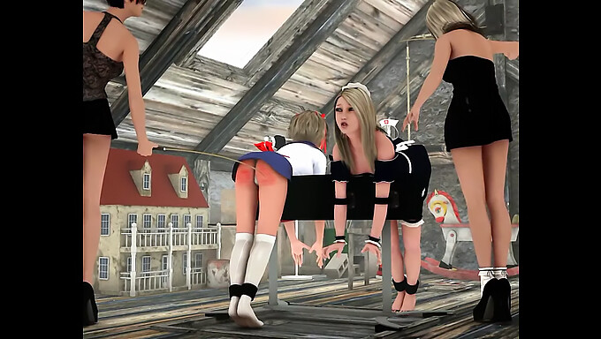 Hardcore Spanking-Video Från Spankred3d.Com