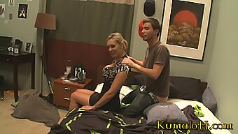 British Coed Enjoys A Big Tit Fuck With A Mature Mom In Her Dorm